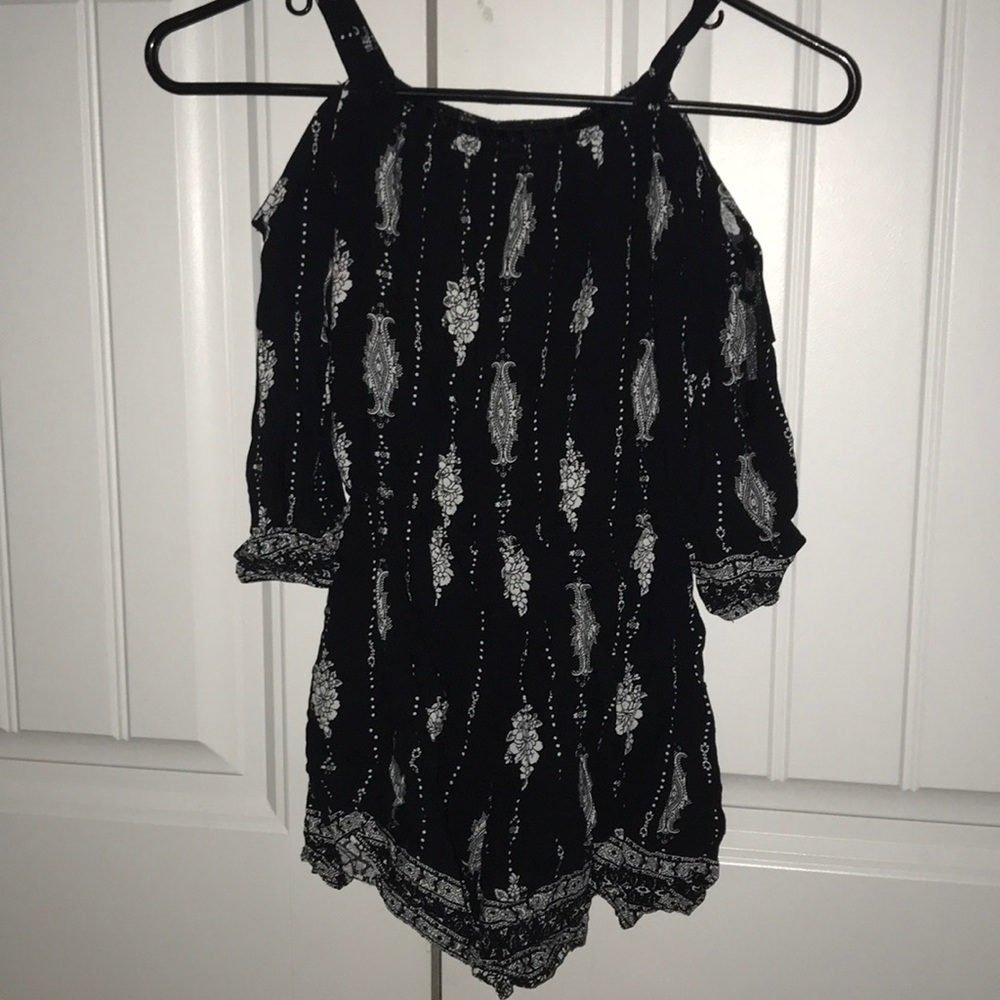 Black and White Romper
